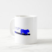 Blauwe lijn Logo-2010 Koffiemok (Voorkant links)