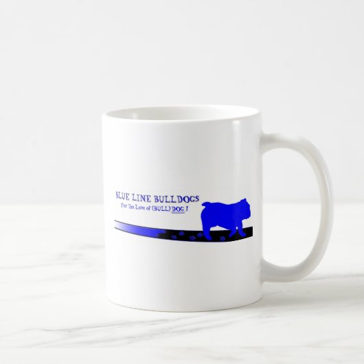 Blauwe lijn Logo-2010 Koffiemok (Rechts)