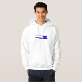 Blauwe lijn Logo Hoodie (Voorkant volledig)