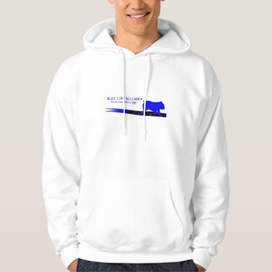 Blauwe lijn Logo Hoodie (Voorkant)