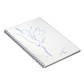 Blauwe lijn notitieboek (Rechterzijde)