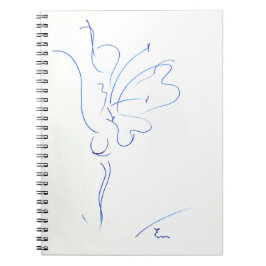 Blauwe lijn notitieboek