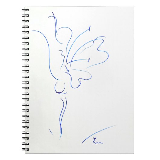 Blauwe lijn notitieboek (Voorkant)