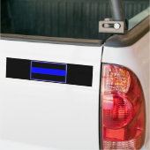 blauwe lijn van politie bumpersticker (Op Truck)