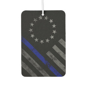 Blauwe Lijn Vintage Amerikaanse Vlag Luchtverfrisser