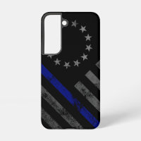Blauwe Lijn Vintage Amerikaanse Vlag