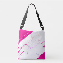 Blauwe lijnen 2 crossbody tas