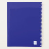 Blauwe lijnen 2 Schema Planner (Achterkant)