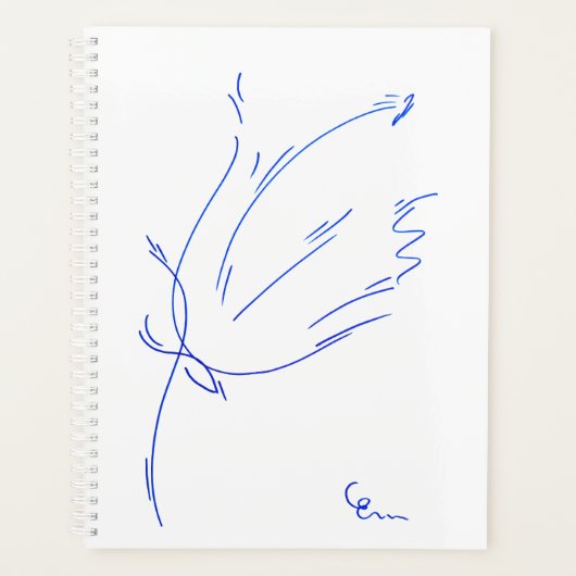 Blauwe lijnen 2 Schema Planner (Voorkant)