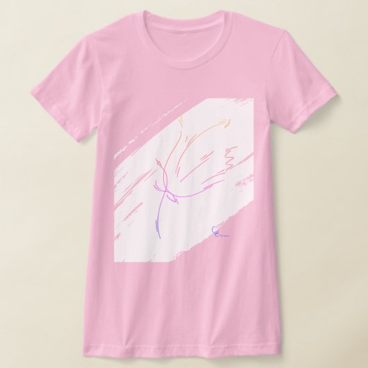 Blauwe lijnen 2 t-shirt (Laagn)