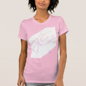 Blauwe lijnen 2 t-shirt (Voorkant)