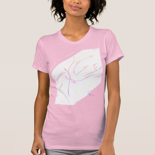 Blauwe lijnen 2 t-shirt (Voorkant)