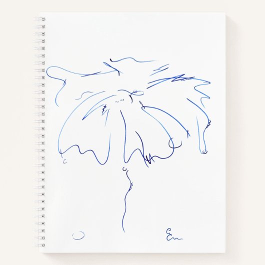 Blauwe lijnen 5 notitieboek (Voorkant)