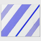 Blauwe lijnen cadeaupapier (Vlak)