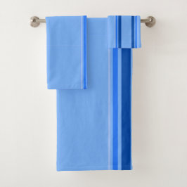 Blauwe lijnen handdoek