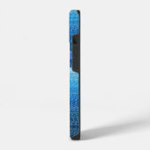 Blauwe lijnen iPhone hoesje (Linkerkant)