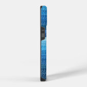 Blauwe lijnen iPhone hoesje (Rechterkant)