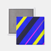 Blauwe lijnen magneet (Voorkant / Achterkant)
