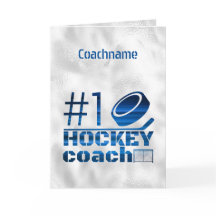 Blauwe lijnen - Nummer 1 hockeycoach bedankt uw ka