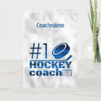 Blauwe lijnen - Nummer 1 hockeycoach bedankt uw ka