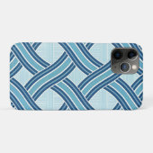 Blauwe lijnen patroon Case-Mate iPhone case (Achterkant (horizontaal))