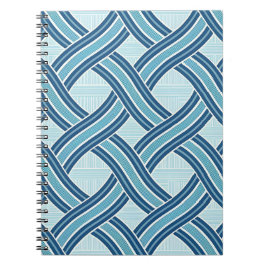 Blauwe Lijnen Patroon Notitieboek