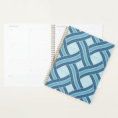 Blauwe lijnen patroon planner (Display)