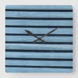 "Blauwe lijnen" Ronde (grote) wandklok