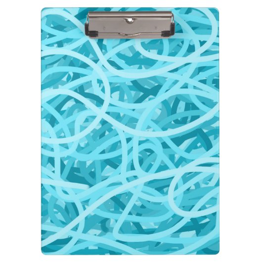 Blauwe lijnen schaal klembord (Voorkant)