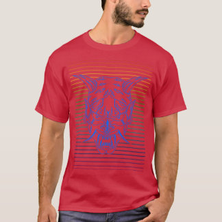 Blauwe lijnen Shinigami 1 T-shirt