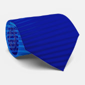 Blauwe lijnen stropdas (Opgerold)