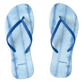Blauwe lijnen Teenslippers, slanke bandjes Teenslippers (Voetbed)
