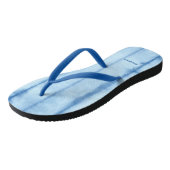 Blauwe lijnen Teenslippers, slanke bandjes Teenslippers (Schuin)