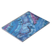 Blauwe lijnen Tie Dye Notitieboek (Linkerzijde)