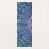 Blauwe lijnen Tie Dye Yogamat (Achterkant)