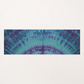 Blauwe lijnen Tie Dye Yogamat (Voorkant (horizontaal))