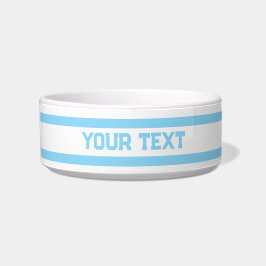 Blauwe lijnen voerbakje