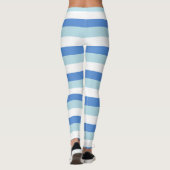 Blauwe lijnen, zeilorstijl leggings (Achterkant)