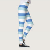 Blauwe lijnen, zeilorstijl leggings (Rechts)