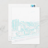 Blauwe lijntekening na kaart Deel 1 (Voorkant / Achterkant)