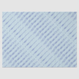 Blauwe lijntekening tissuepapier