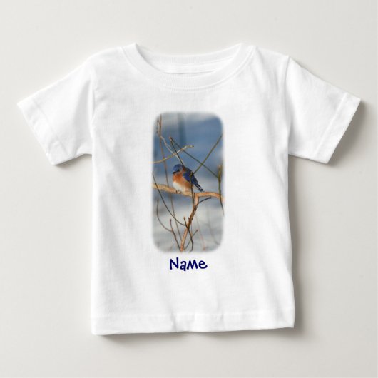 Blauwe Lijster Monogram Uw Naam Gepersonaliseerd (Voorkant)