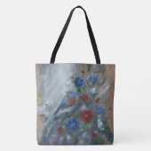 Blauwe Lijster - Schilderij uit de VS Tote Bag (Voorkant)