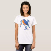 Blauwe Lijster T-shirt (Voorkant volledig)