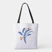 Blauwe Lijster Tote Bag (Achterkant)