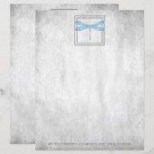 Blauwe likker - Aangepast papierblad (Voorkant / Achterkant)