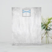 Blauwe likker - Aangepast papierblad (Staand voorkant)