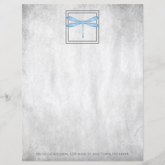 Blauwe likker - Aangepast papierblad (Voorkant)