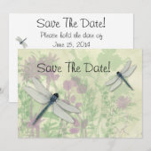 Blauwe likkerij slaat de datum op save the date (Voorkant / Achterkant)