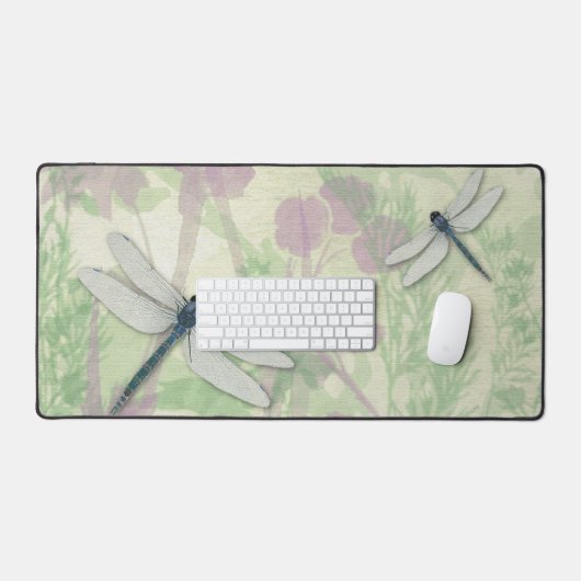 Blauwe likkerlichten bureaumat (Keyboard & Muis)